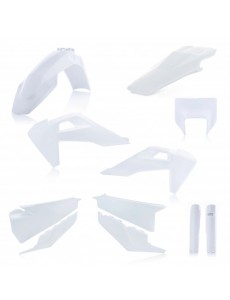 KIT PLÁSTICOS COMPLETO ACERBIS HUSQVARNA TE / FE 2020 - 2021 - BRANCO